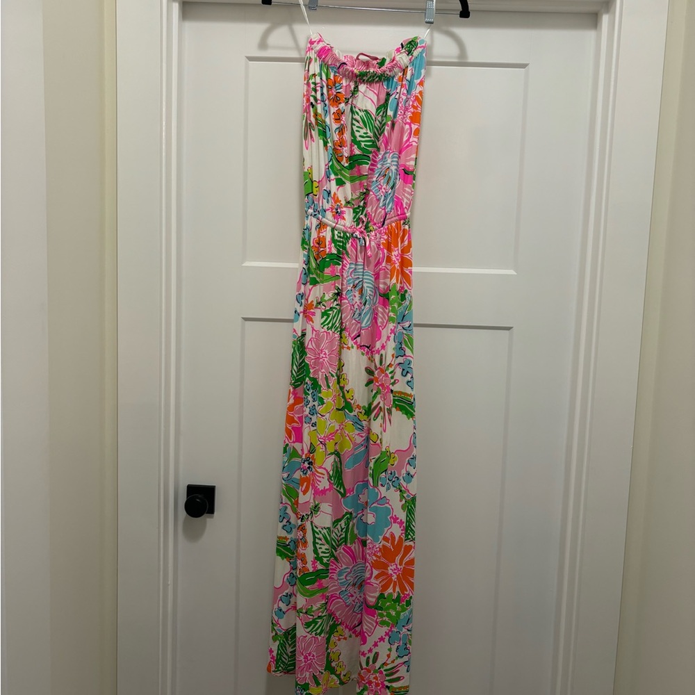 Lilly Pulitzer maxi dress small strapless